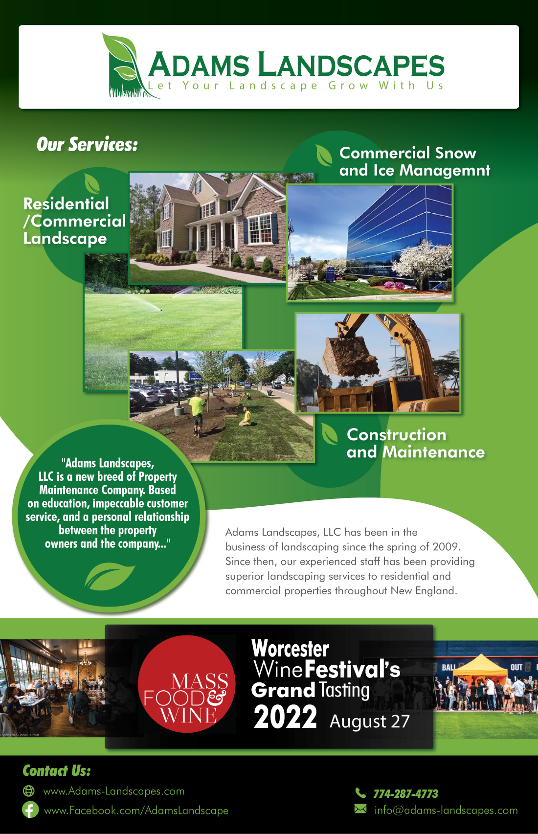 Flyer Design by Daneko for Adams Landscapes, LLC | Design #29042187