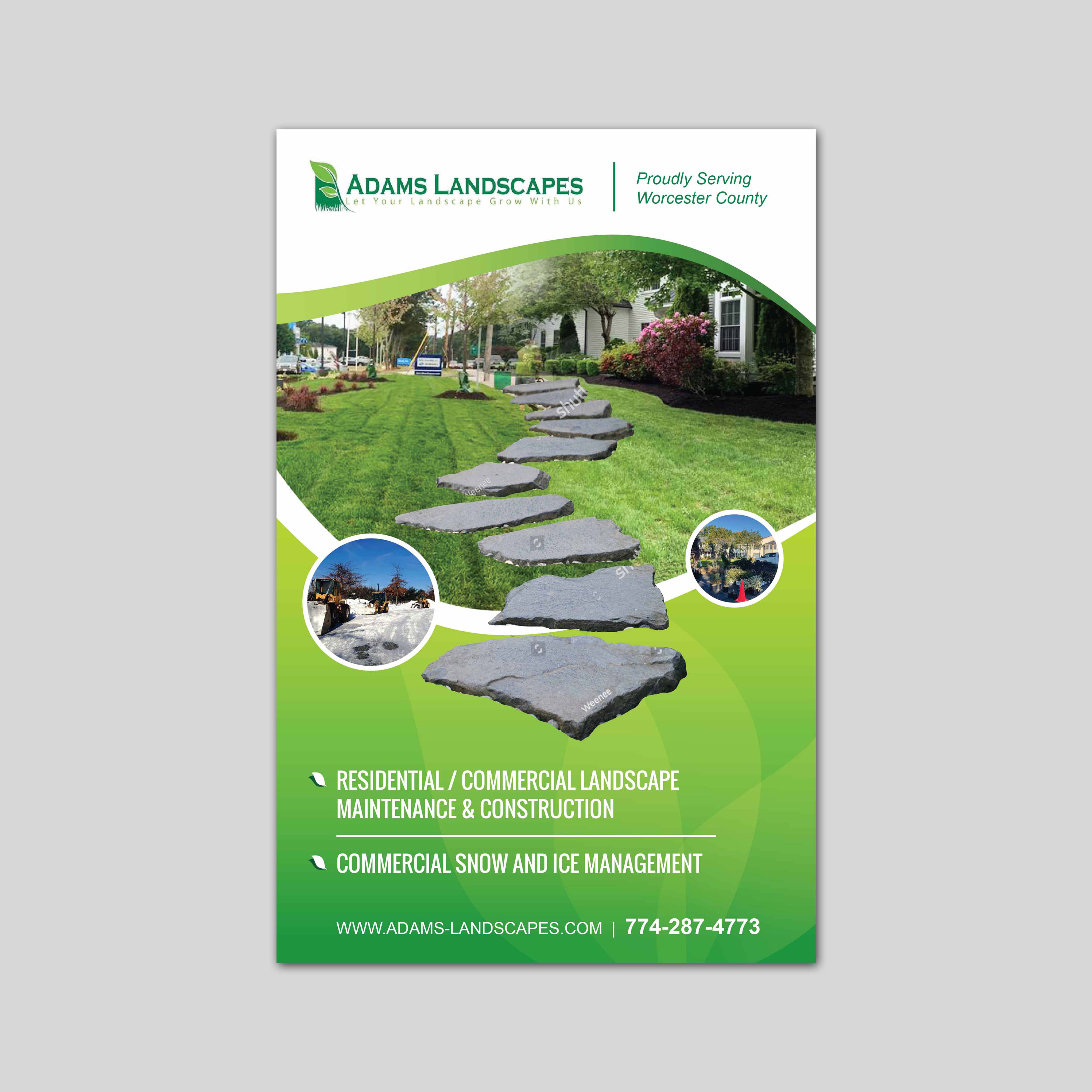 Diseño de Flyer por san.ty para Adams Landscapes, LLC | Diseño #29049921