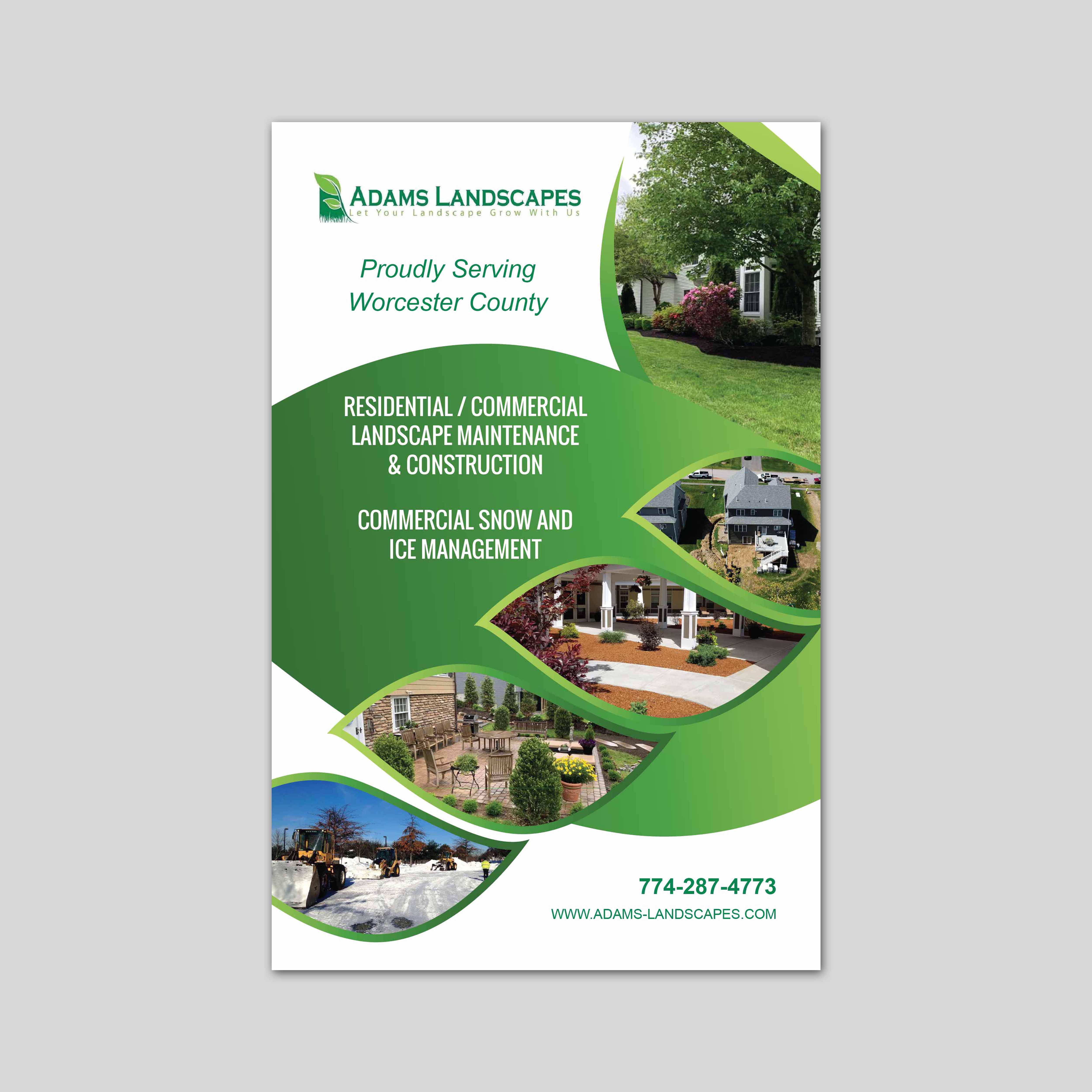 Flyer Design by san.ty for Adams Landscapes, LLC | Design #29050814