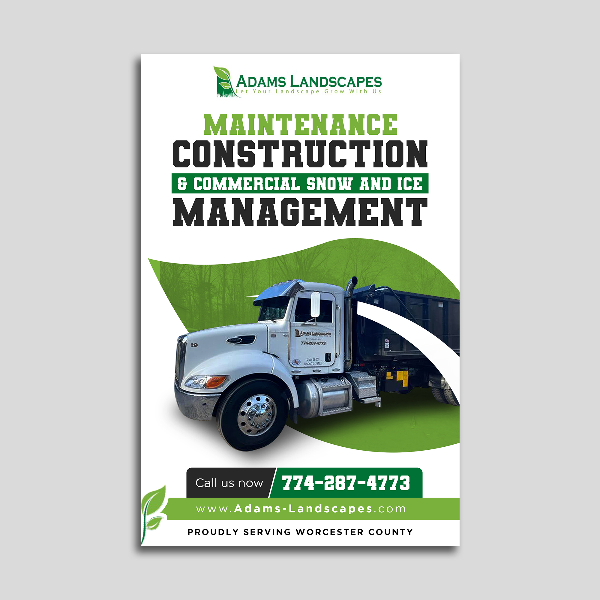 Flyer Design by Design Motion for Adams Landscapes, LLC | Design #29045948