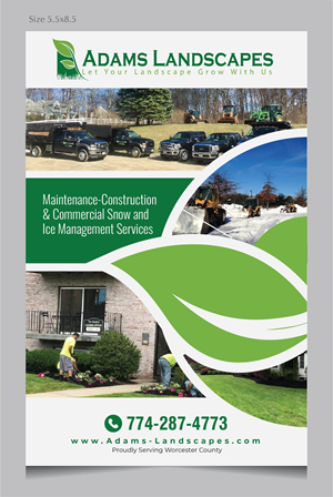 Flyer Design by yugcreativeart for Adams Landscapes, LLC | Design #29048111