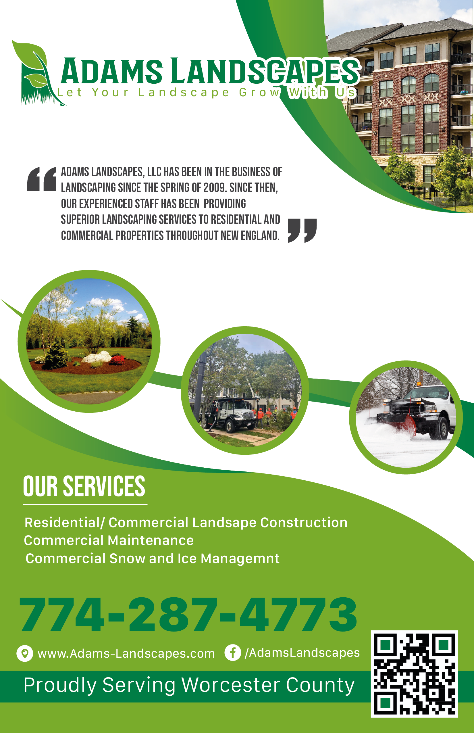 Flyer Design by Vyacheslav65 for Adams Landscapes, LLC | Design #29045223