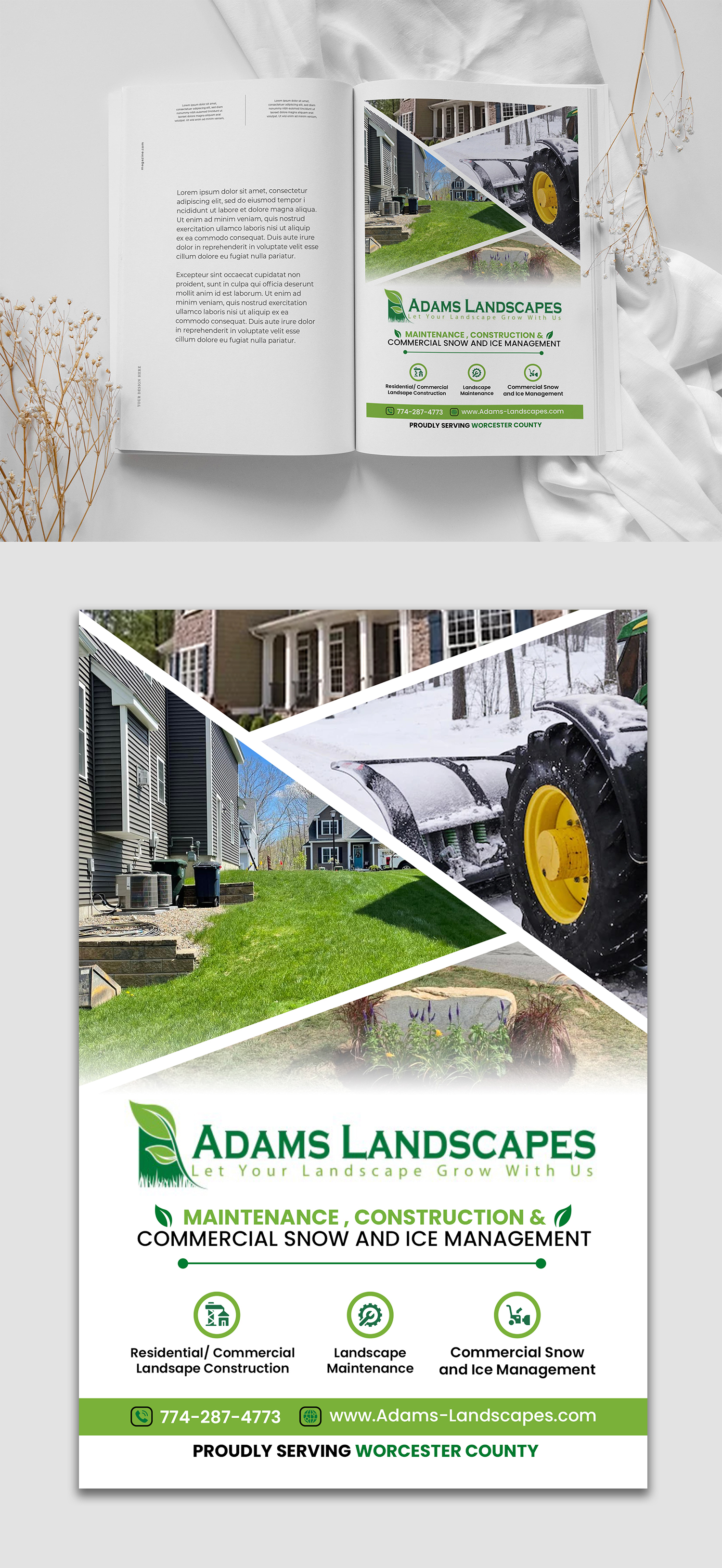Flyer Design by debdesign for Adams Landscapes, LLC | Design #29044685