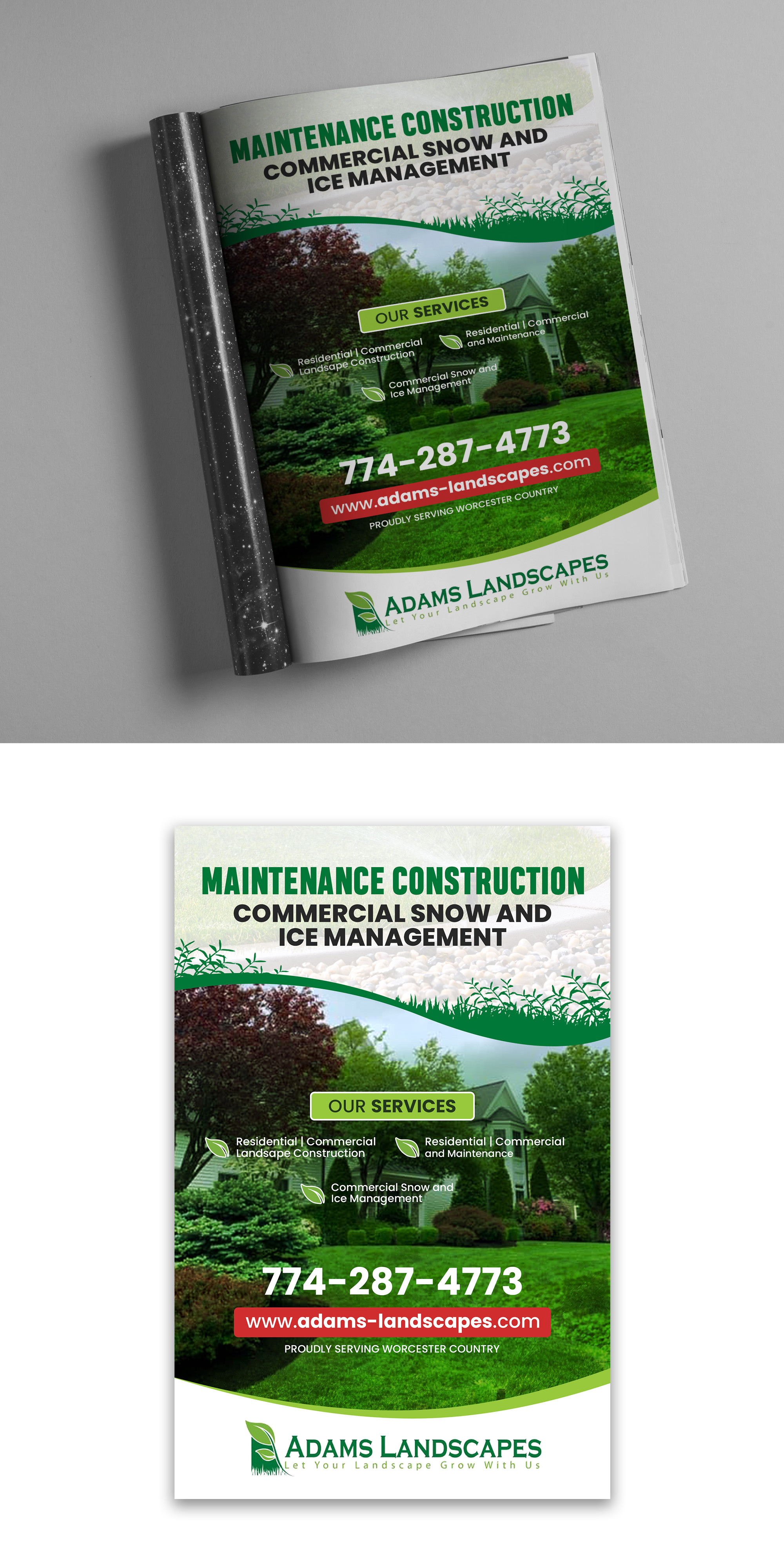 Flyer Design by debdesign for Adams Landscapes, LLC | Design #29044942