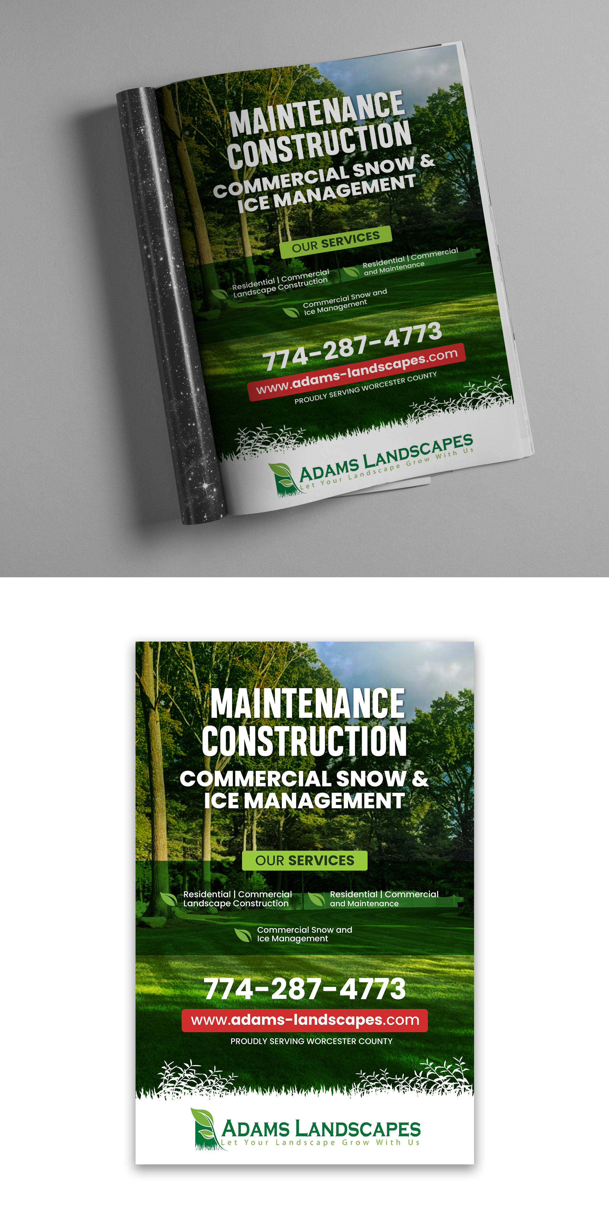 Flyer Design by debdesign for Adams Landscapes, LLC | Design #29044943