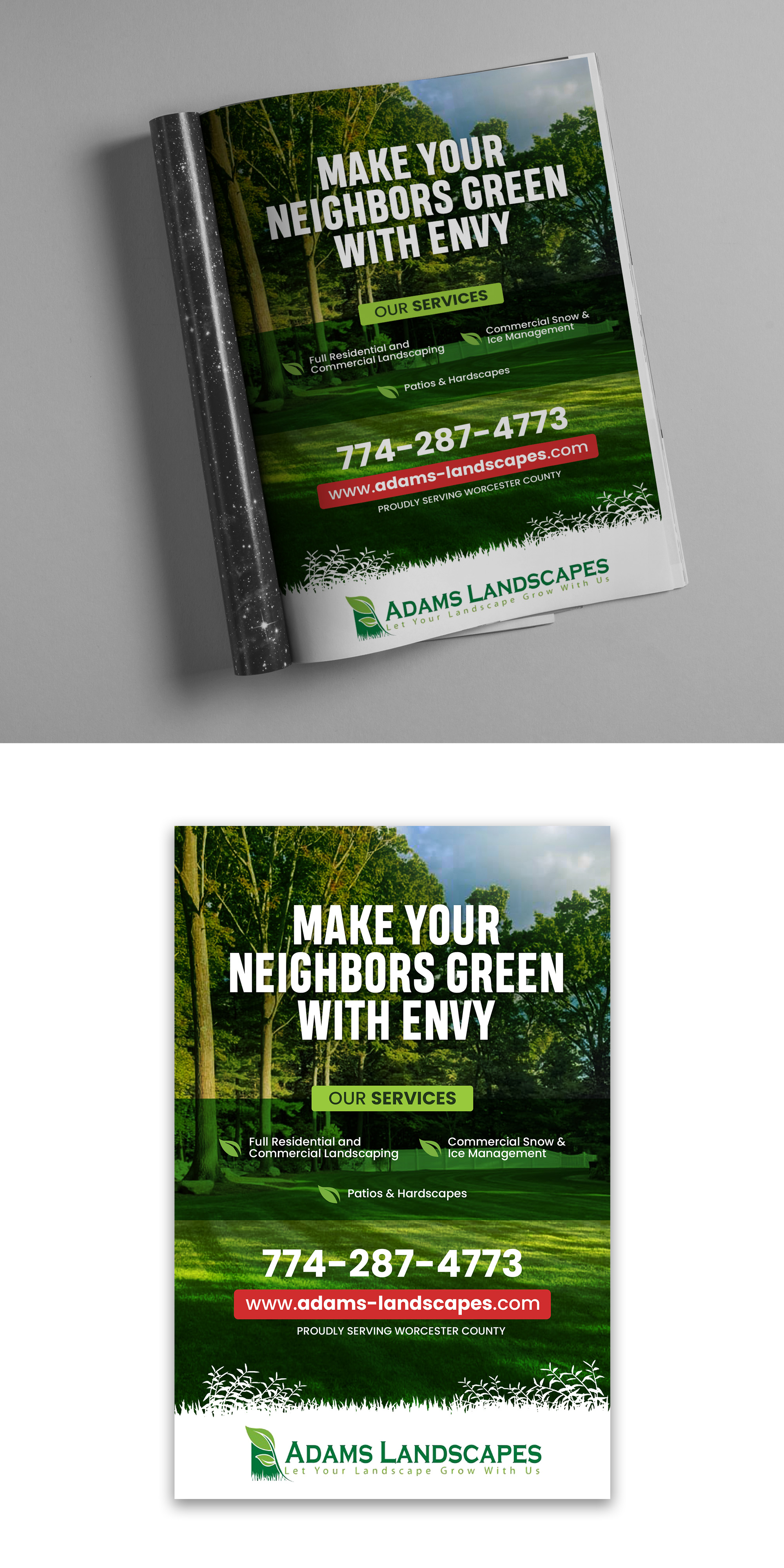 Flyer Design by debdesign for Adams Landscapes, LLC | Design: #29052885