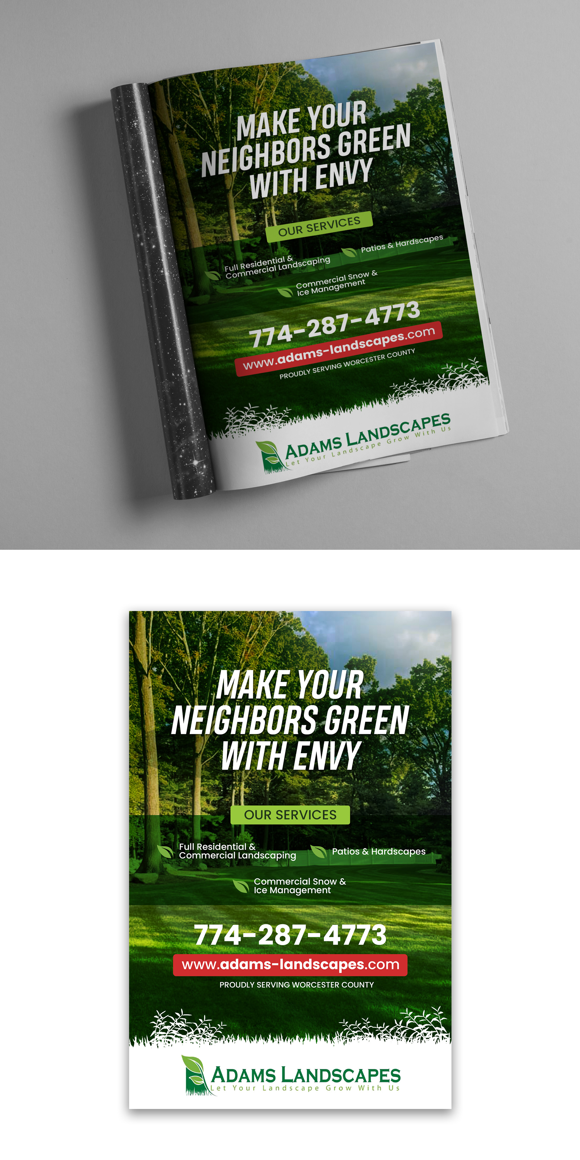 Flyer Design by debdesign for Adams Landscapes, LLC | Design #29061690