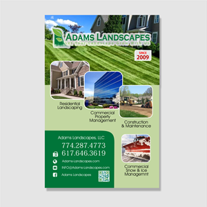 Flyer Design by elveneclipse for Adams Landscapes, LLC | Design: #29044644