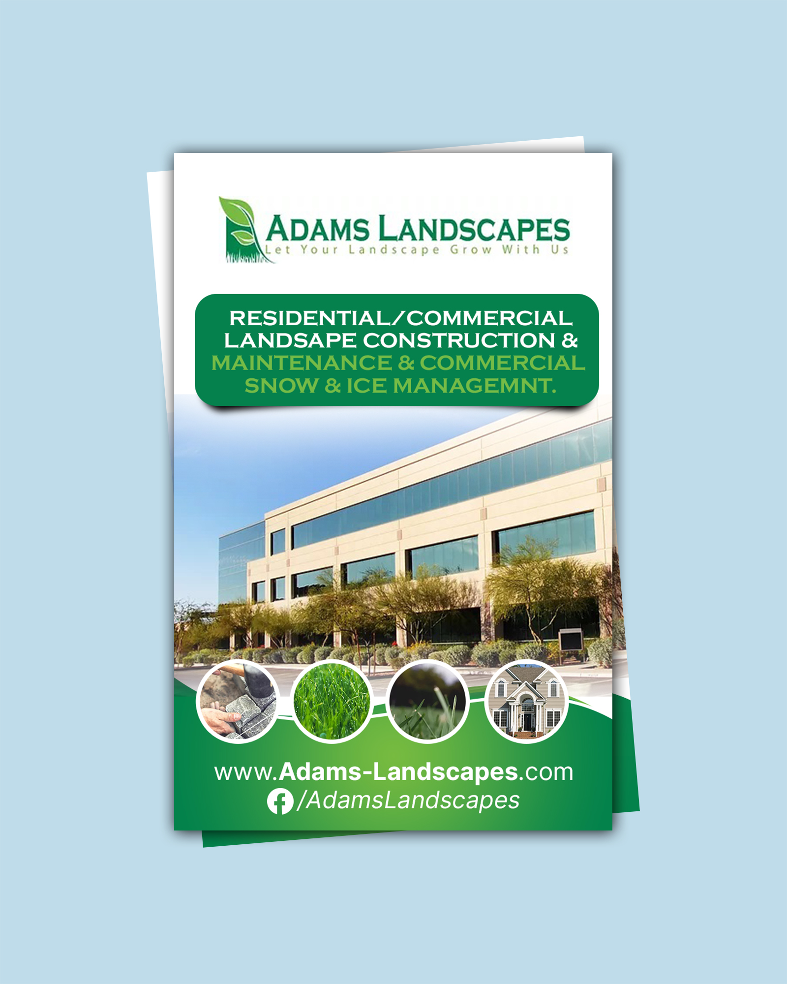 Flyer Design by chandrayaan.creative for Adams Landscapes, LLC | Design #29050003