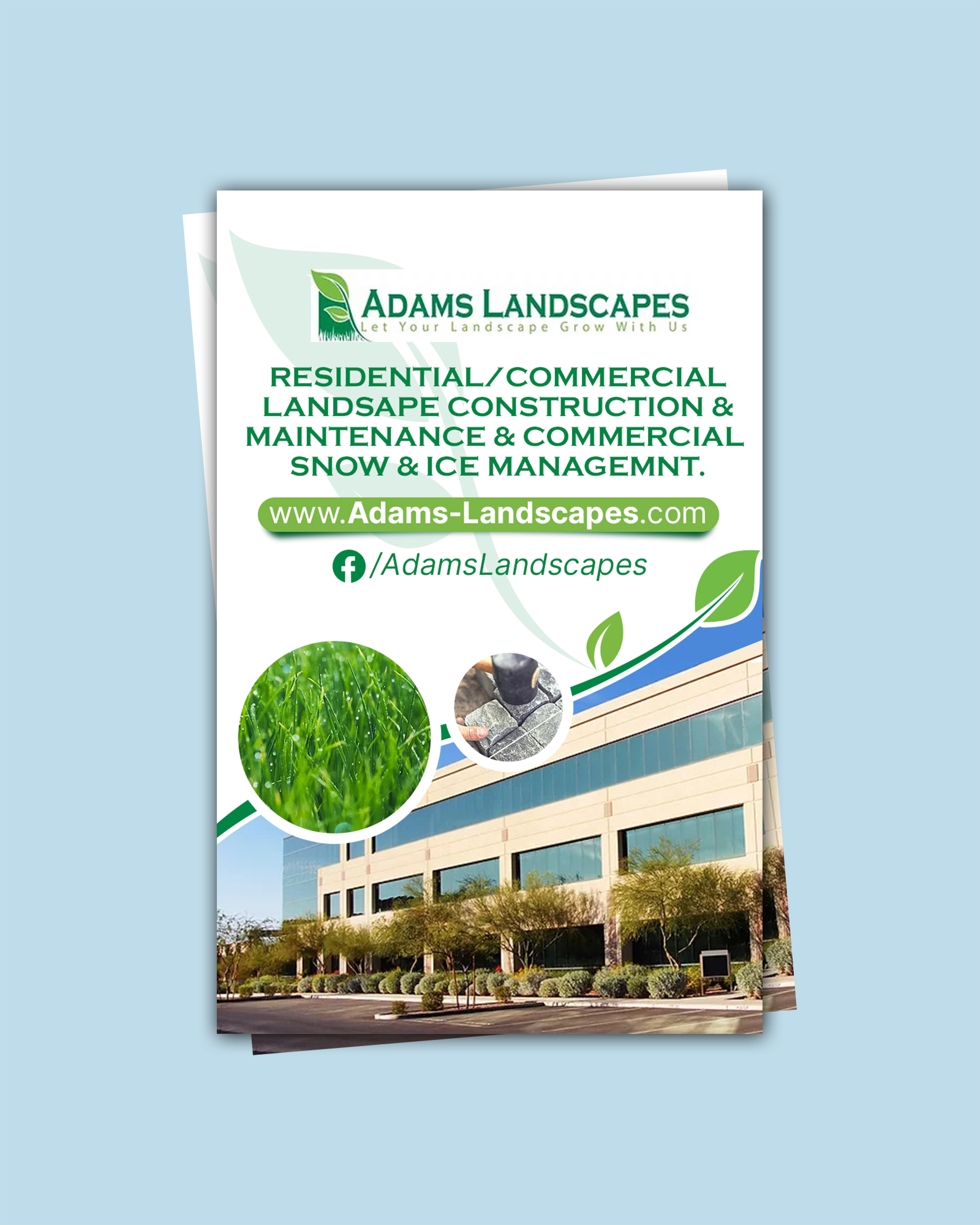 Flyer Design by chandrayaan.creative for Adams Landscapes, LLC | Design #29050004