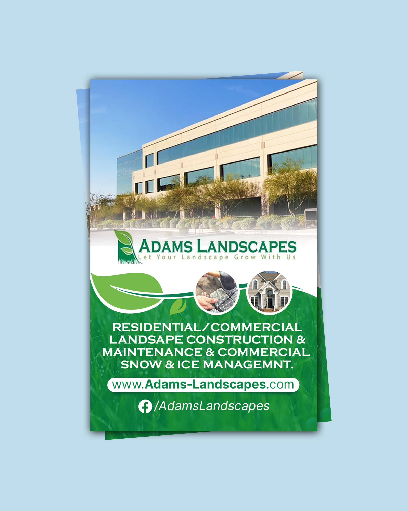 Flyer Design by chandrayaan.creative for Adams Landscapes, LLC | Design #29050006