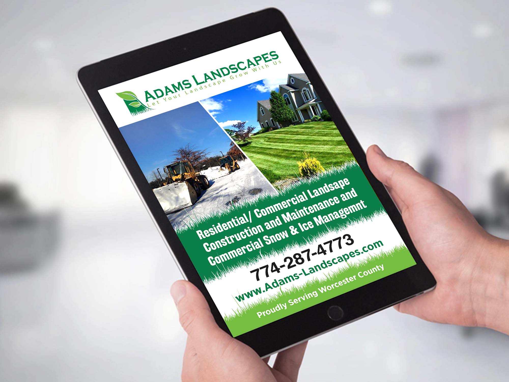 Flyer Design by GraphicsGuru for Adams Landscapes, LLC | Design #29044066