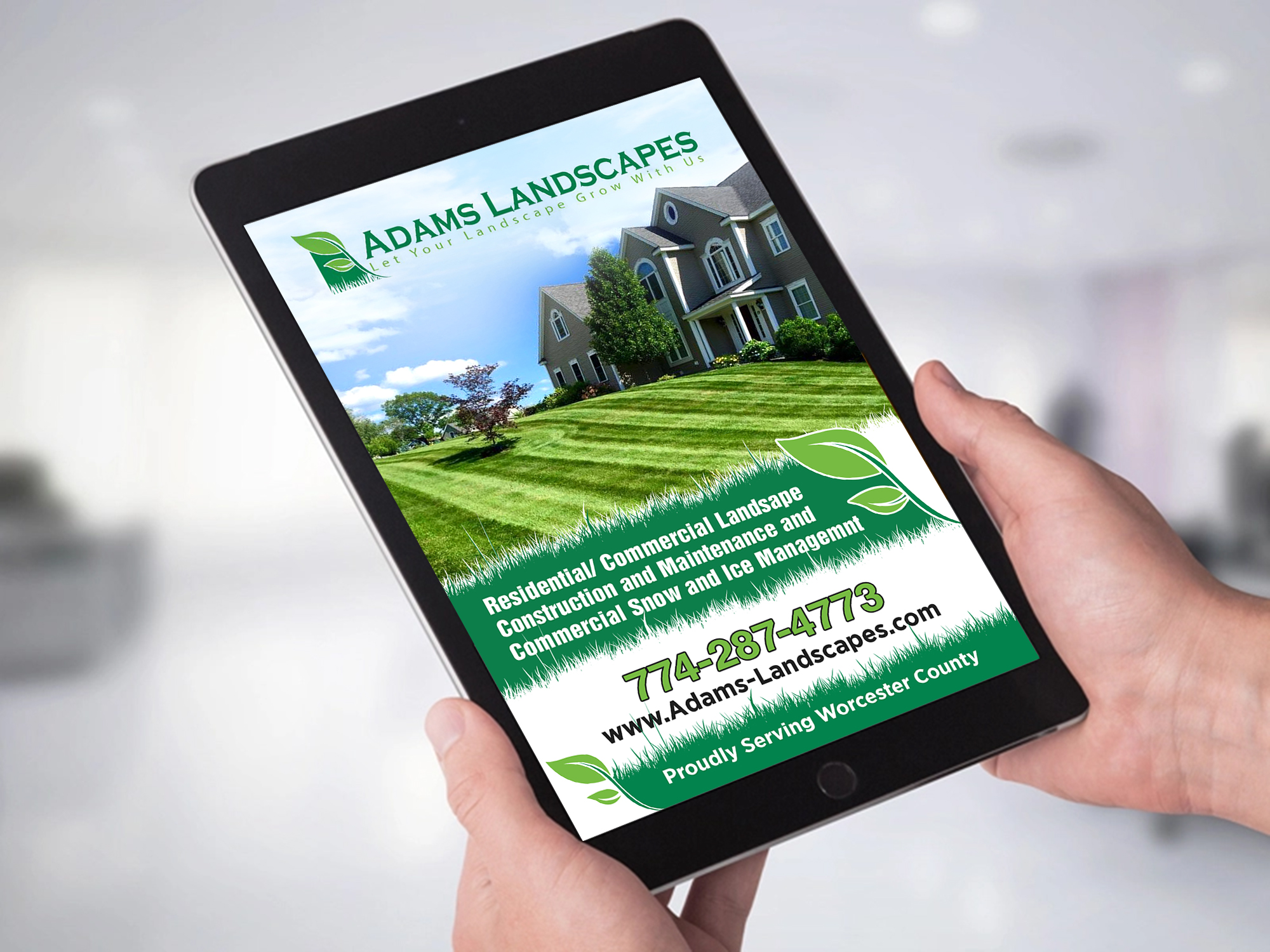 Flyer Design by GraphicsGuru for Adams Landscapes, LLC | Design #29047111