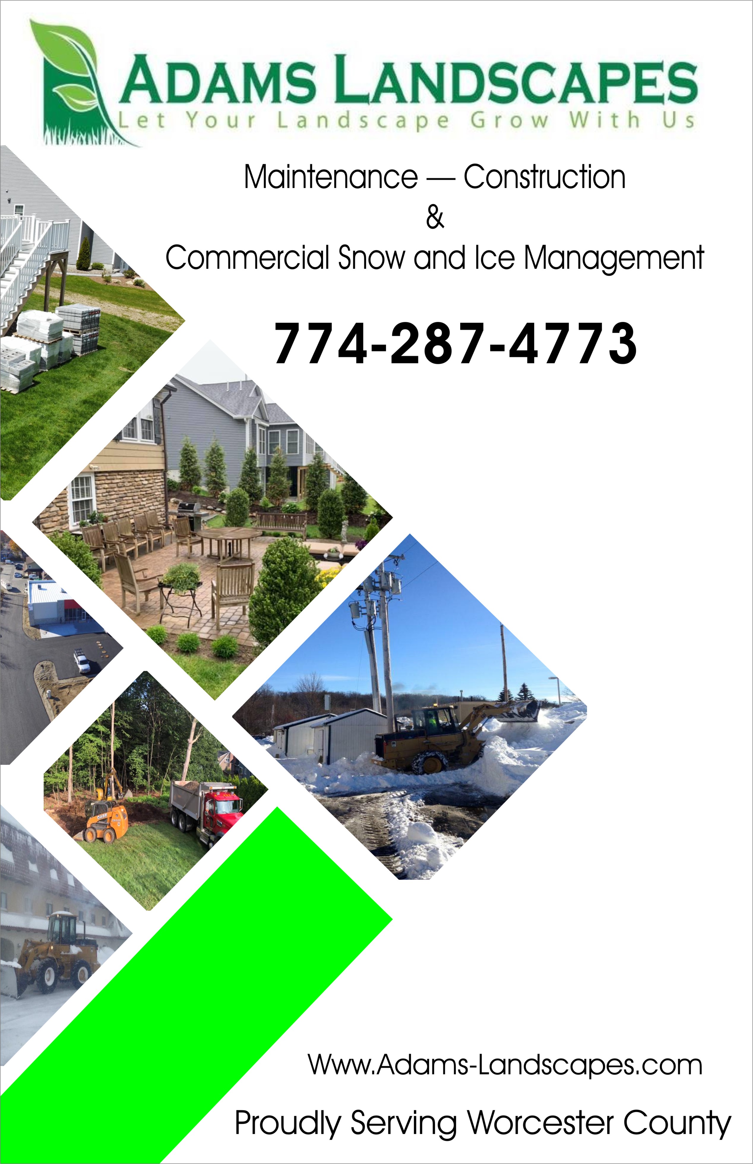 Diseño de Flyer por kapil230287 para Adams Landscapes, LLC | Diseño #29047040