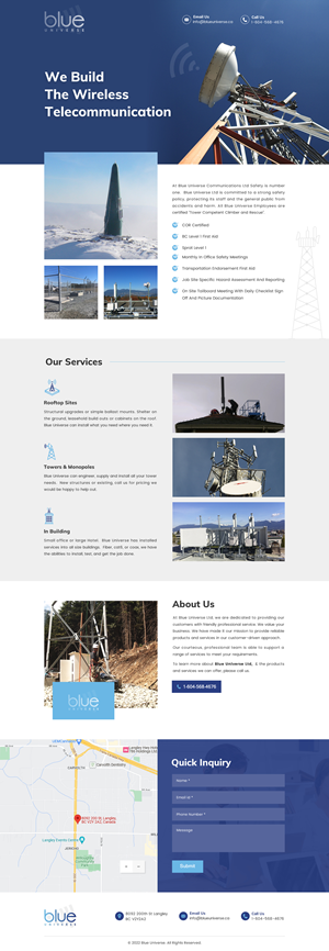 Blue Universe Communications Ltd | Web-Design von Sbss