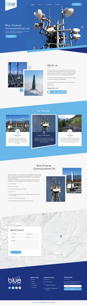 Blue Universe Communications Ltd | Web-Design von bdesigner9