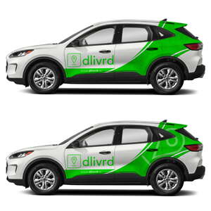 dlivrd - White Label Delivery Service | Car Wrap Design by Yoga Tri