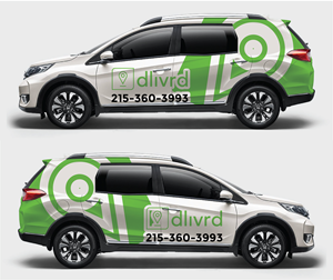 dlivrd - White Label Delivery Service | Design de Covering de Véhicule par Shumaila Kiran