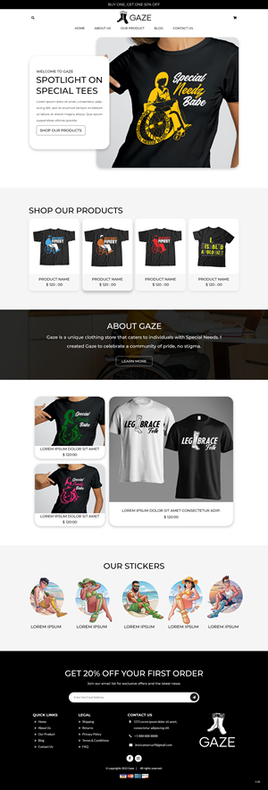 Shopify Design by pb for this project | Design: #29052417