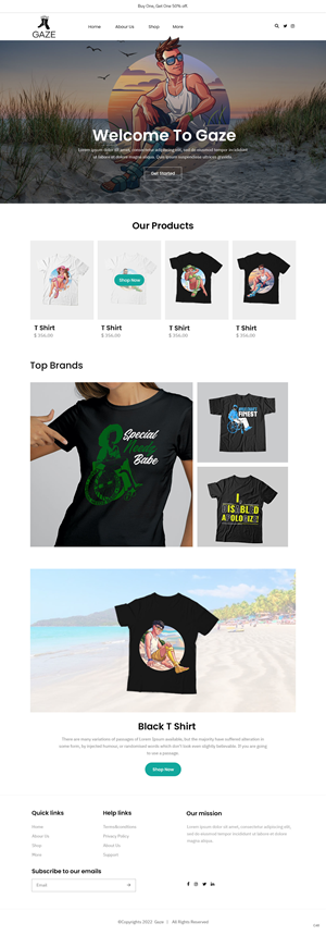 Shopify Design by pb for this project | Design: #29052424