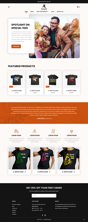 Shopify Design by pb for this project | Design: #29052425