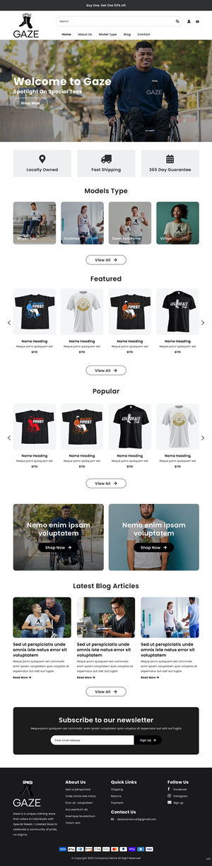 Shopify Design by pb for this project | Design: #29052428