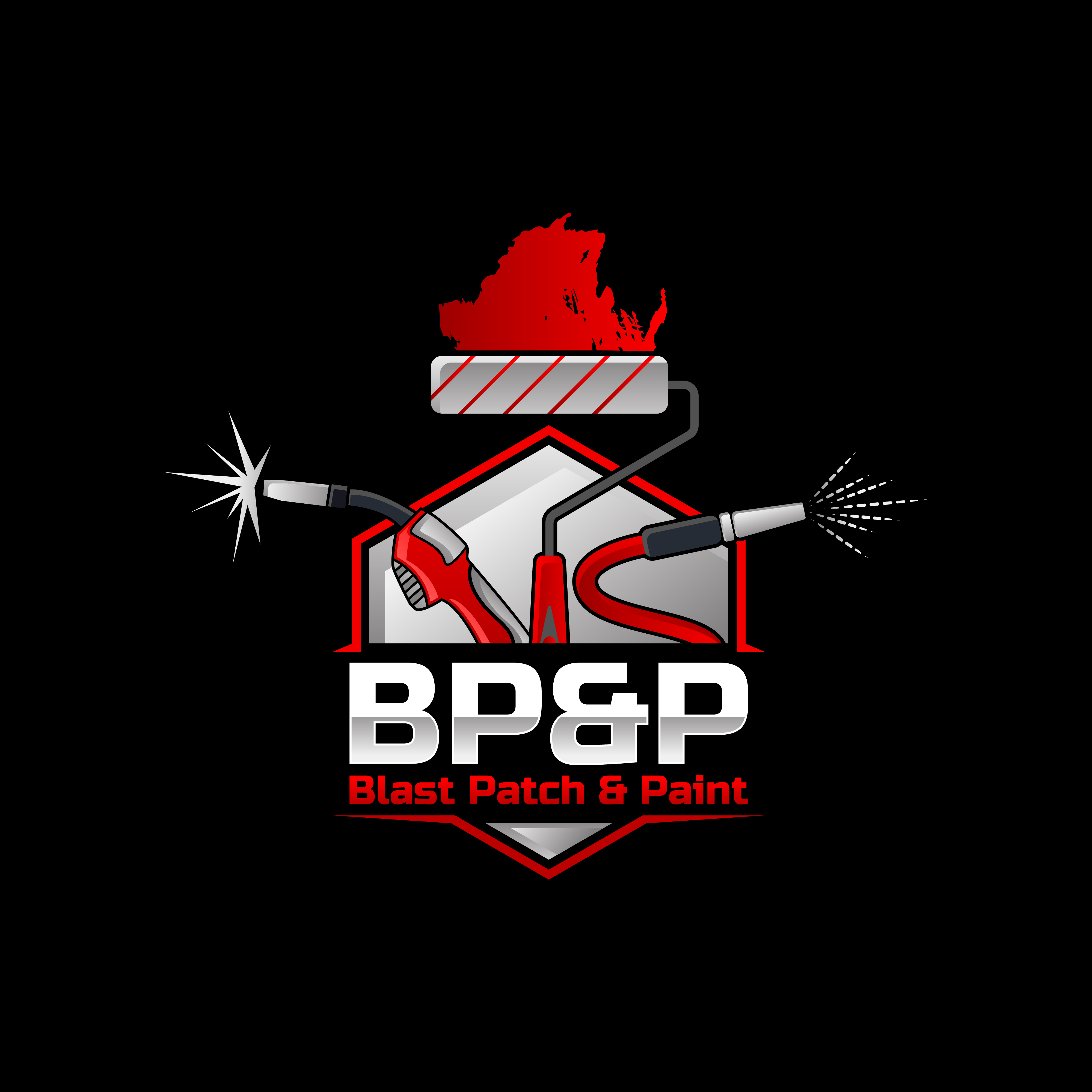 Logo Design by Harold C for Blast Patch & Paint | Design #29071223