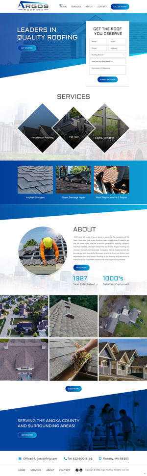 Residential Roofing Company | Web-Design von pb