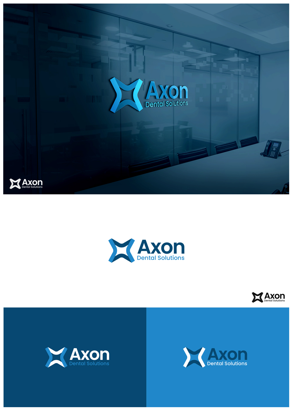 Logo Design by goranvisnjic82 for Axon Dental Solutions | Design #29052606