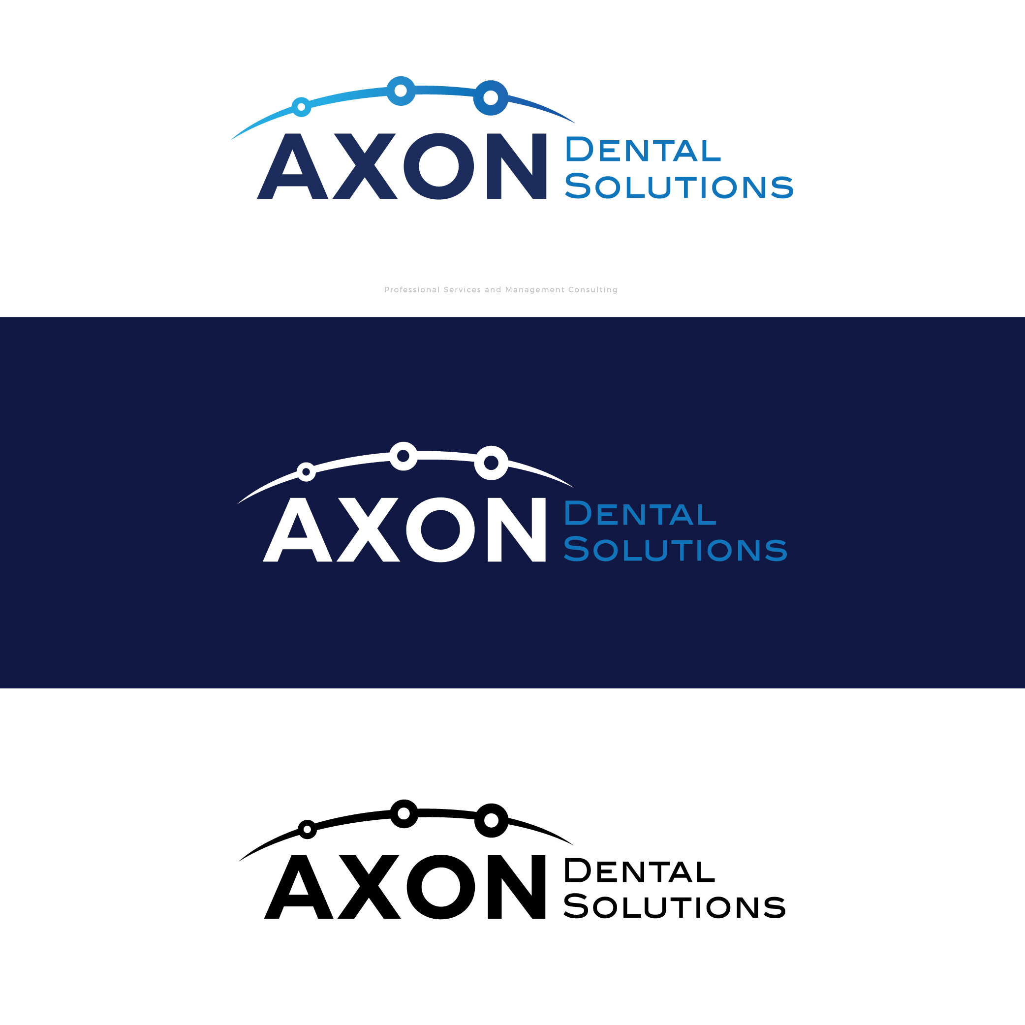 Logo Design by CreativeZub for Axon Dental Solutions | Design #29082194