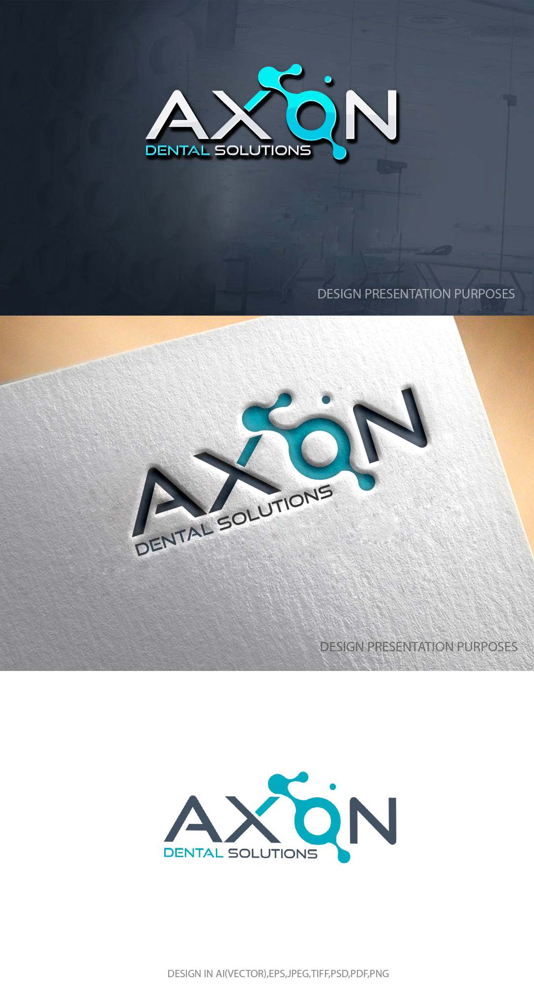 Logo Design by graphicevolution for Axon Dental Solutions | Design #29054475