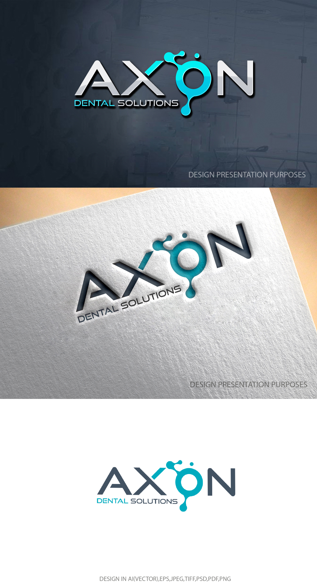 Logo Design by graphicevolution for Axon Dental Solutions | Design #29054503