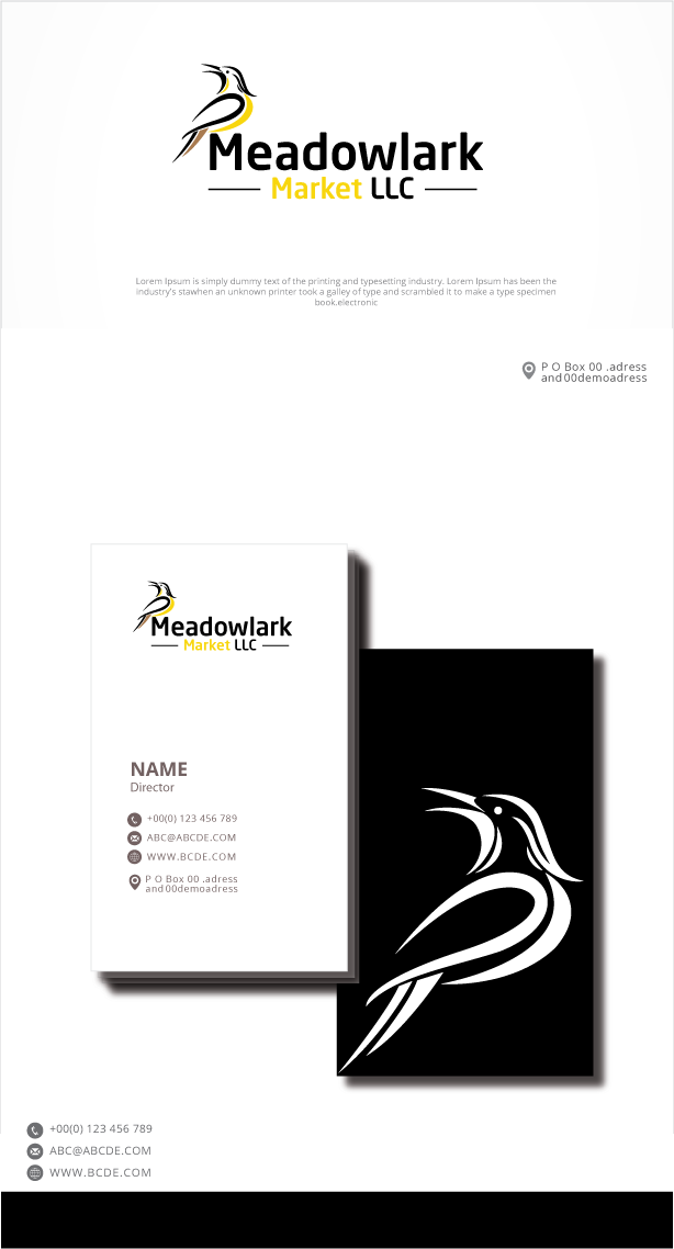 Diseño de Logo por graphicevolution para Meadowlark Market LLC | Diseño #29051953