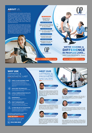 Prosthetic Brochure | Flyer Design by BLUE WINGS