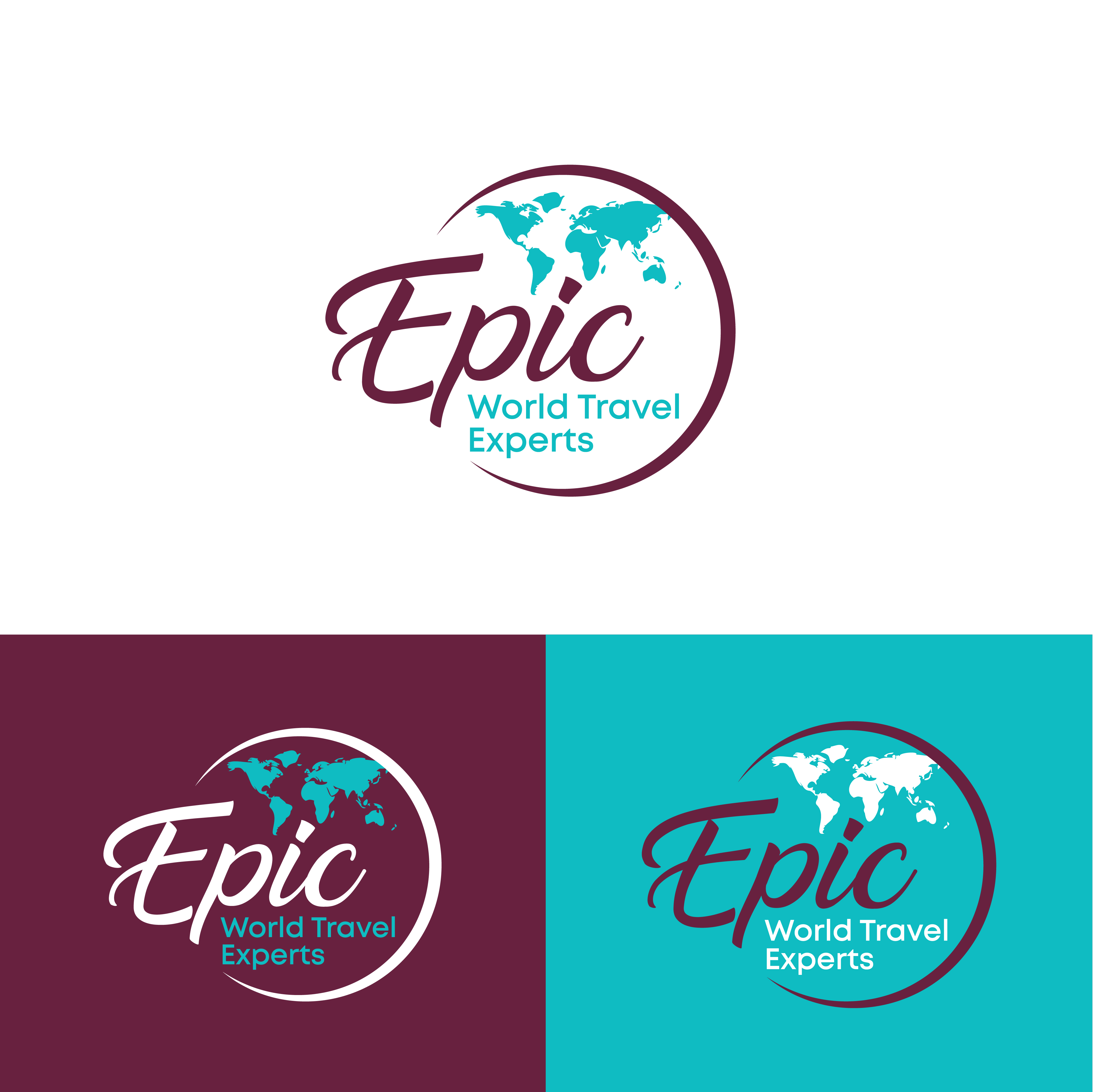 Logo Design by SF Creative for Epic World Travel Experts | Design #29058831