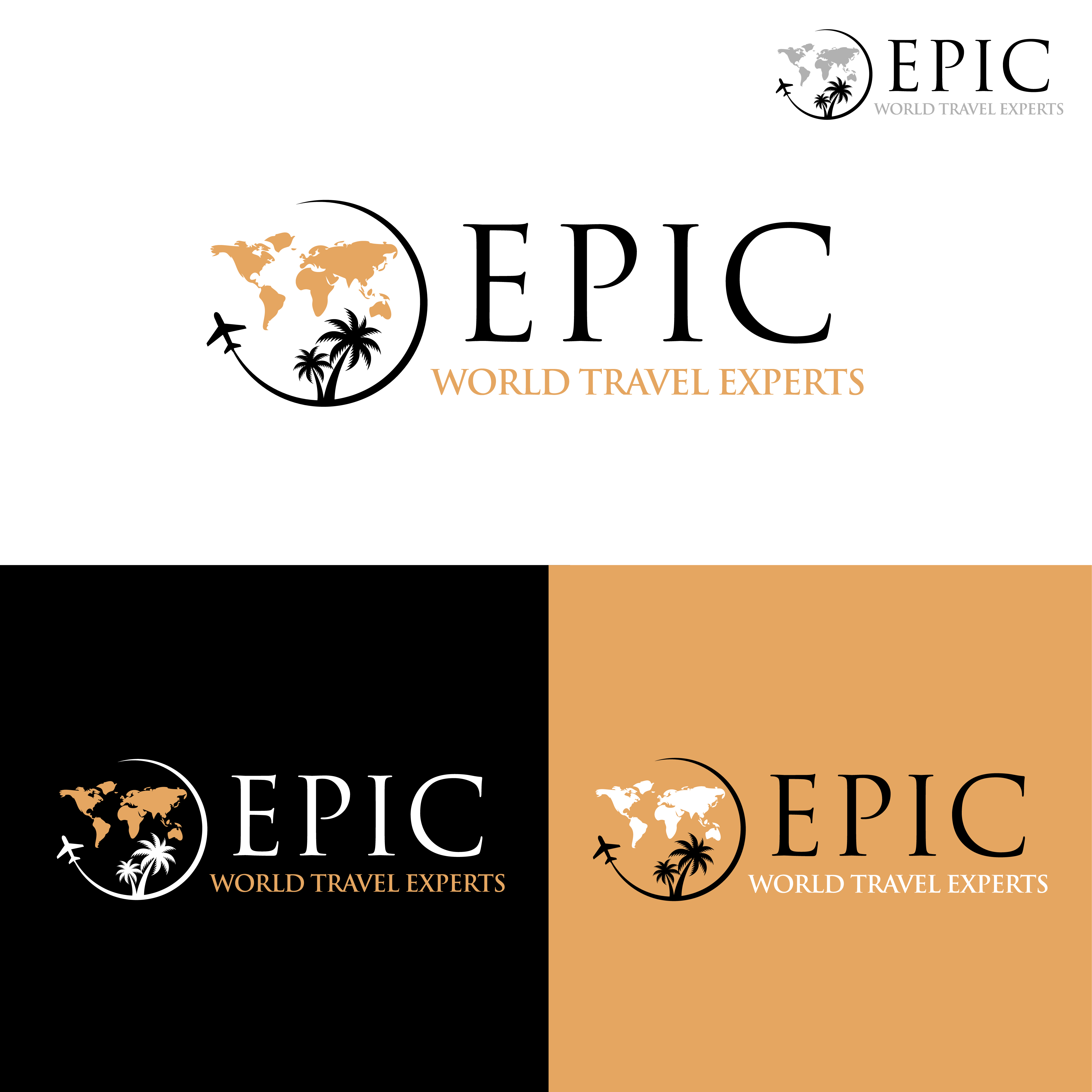 Logo-Design von SF Creative für Epic World Travel Experts | Design #29084400