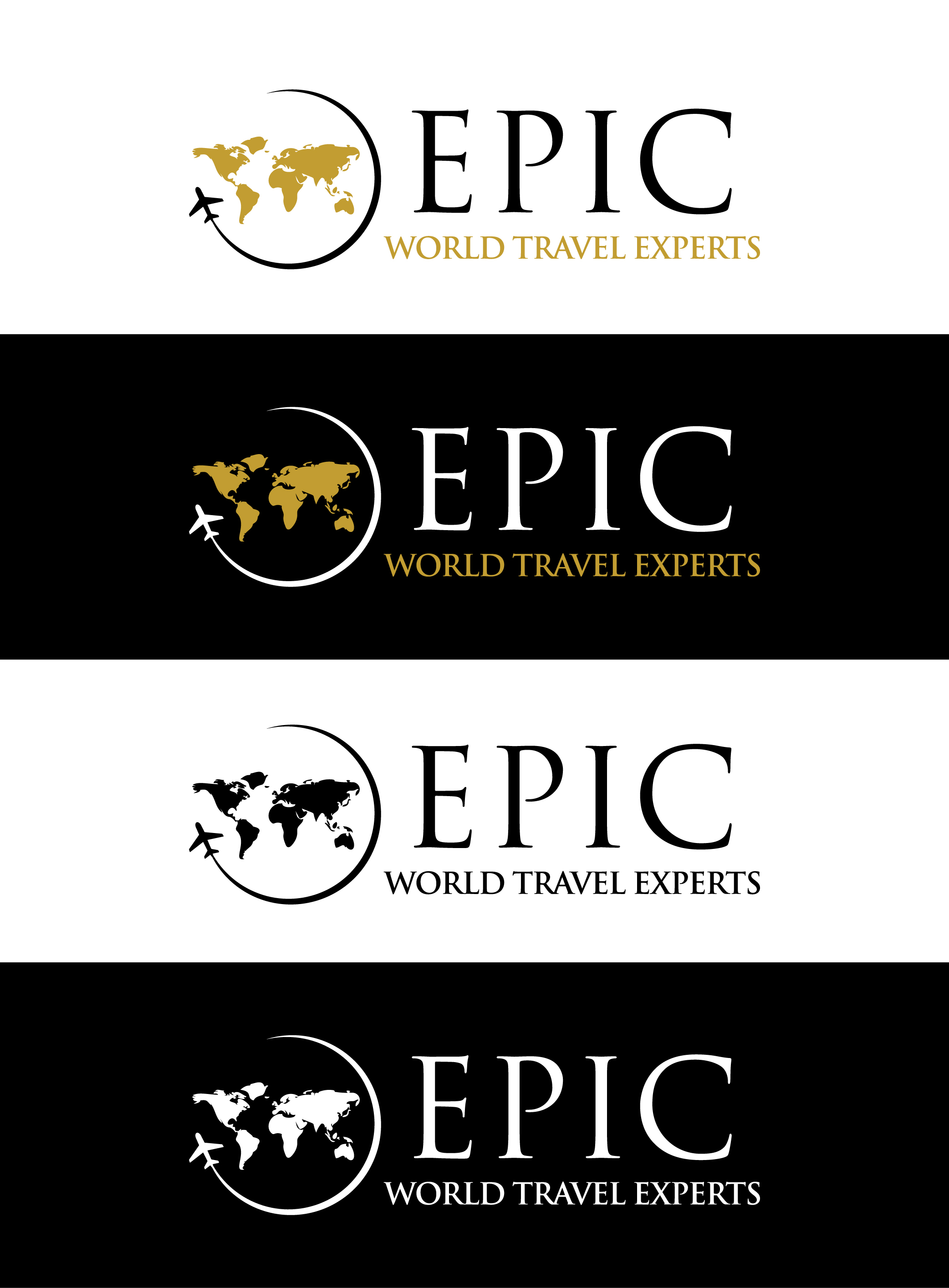 Logo Design by SF Creative for Epic World Travel Experts | Design #29084507