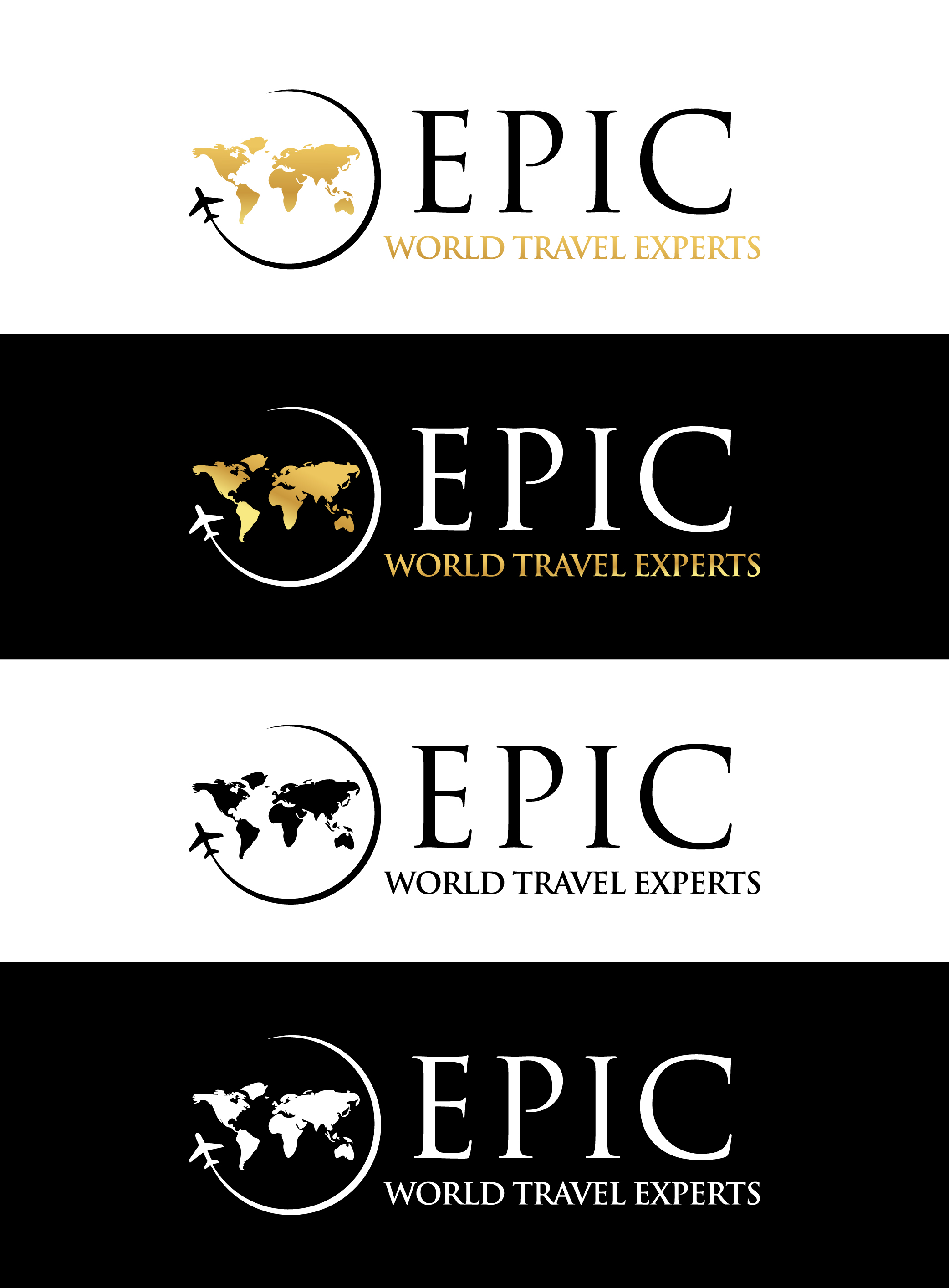 Logo Design by SF Creative for Epic World Travel Experts | Design #29084669