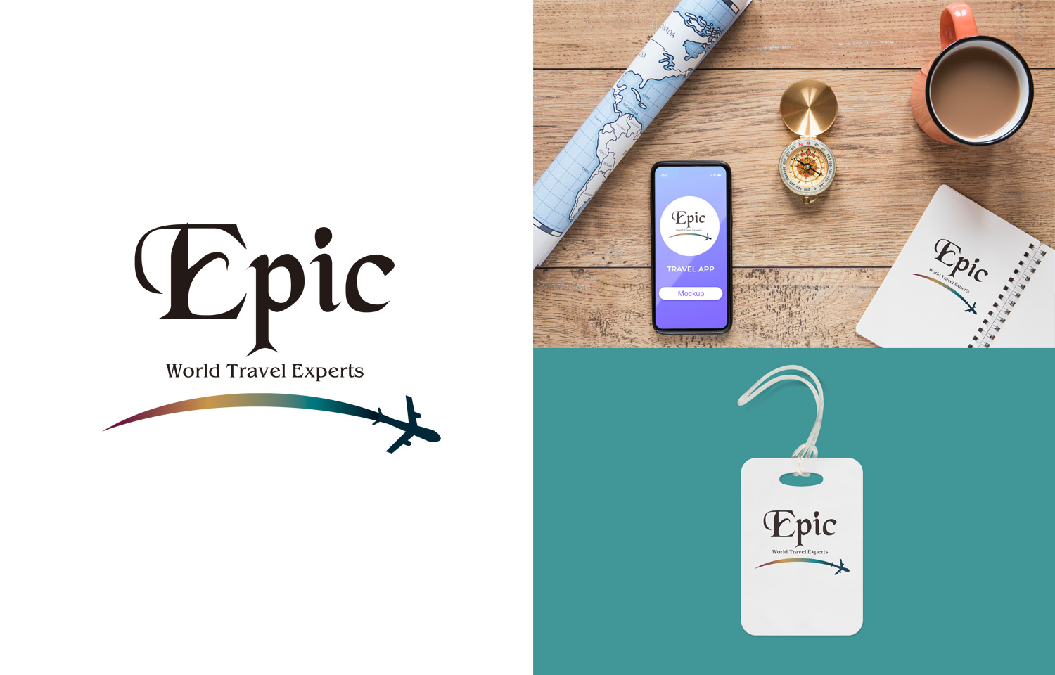 Logo Design by yganess for Epic World Travel Experts | Design #29059258