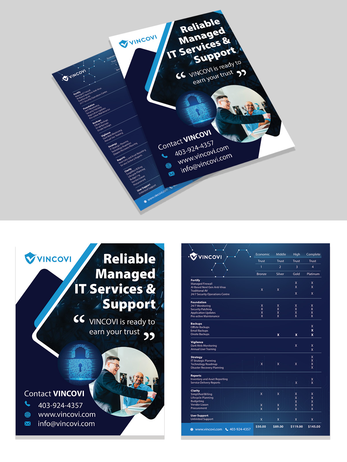 Flyer Design by **Rose** for VINCOVI Technology Solutions Inc | Design #29060484