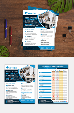 Flyer Design by debdesign for VINCOVI Technology Solutions Inc | Design: #29061483