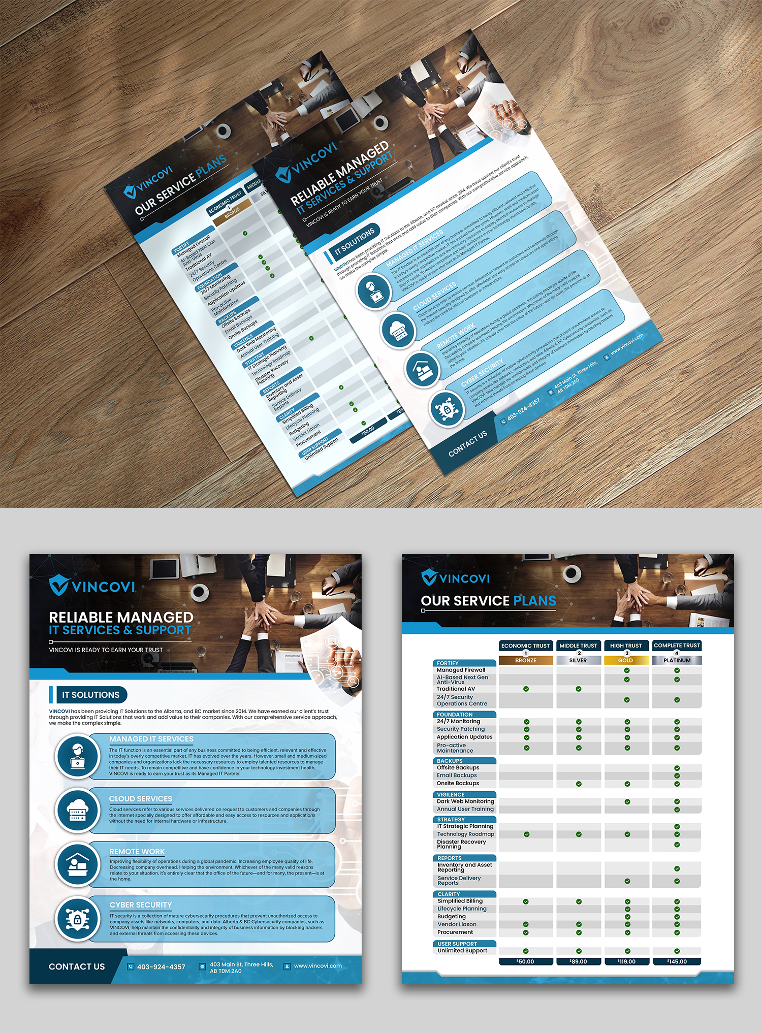 Diseño de Flyer por debdesign para VINCOVI Technology Solutions Inc | Diseño #29061744