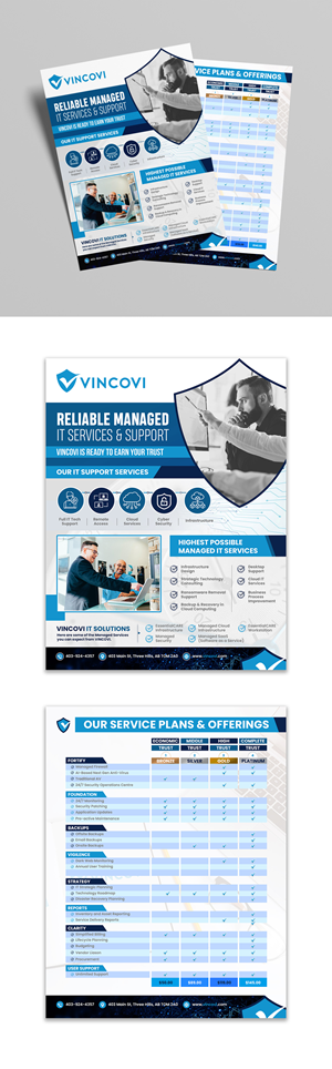Flyer Design by debdesign for VINCOVI Technology Solutions Inc | Design: #29063240