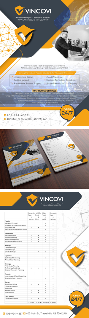 Flyer Design by 3Guys for VINCOVI Technology Solutions Inc | Design: #29076281