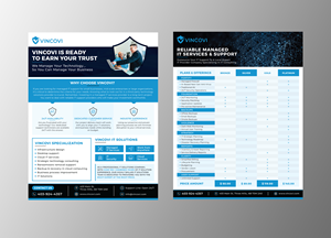 Flyer Design by ecorokerz for VINCOVI Technology Solutions Inc | Design: #29075869