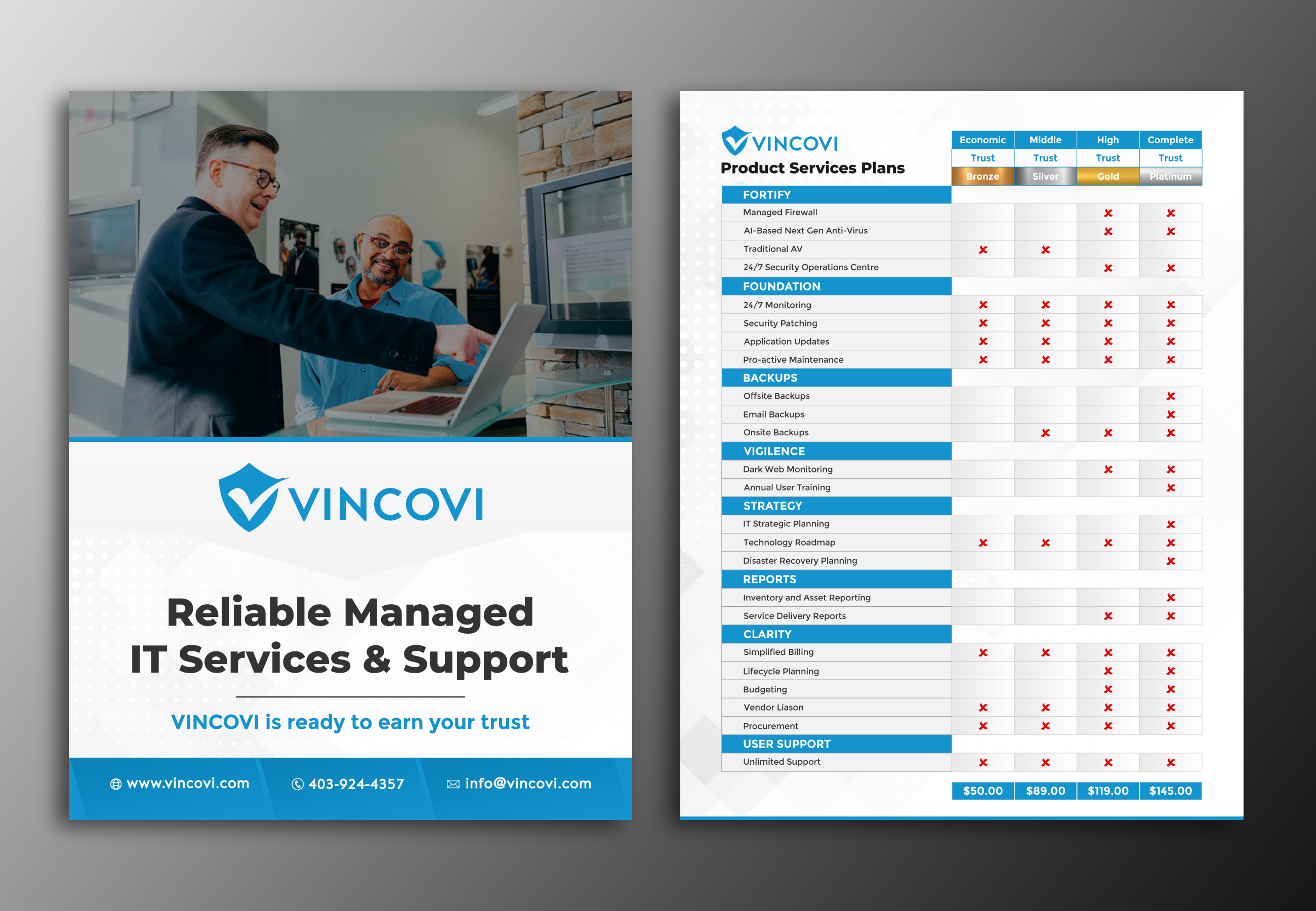 Diseño de Flyer por ecorokerz para VINCOVI Technology Solutions Inc | Diseño #29076371