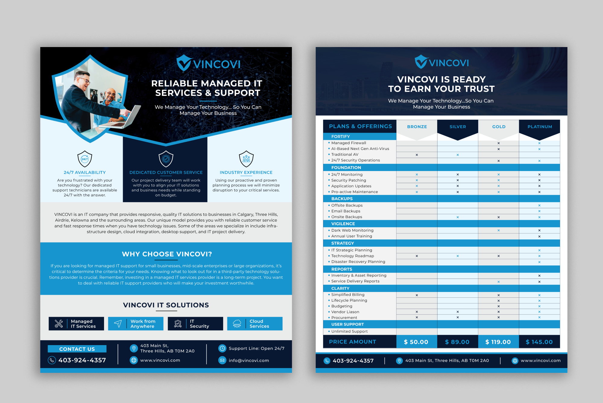 Diseño de Flyer por ecorokerz para VINCOVI Technology Solutions Inc | Diseño #29082027