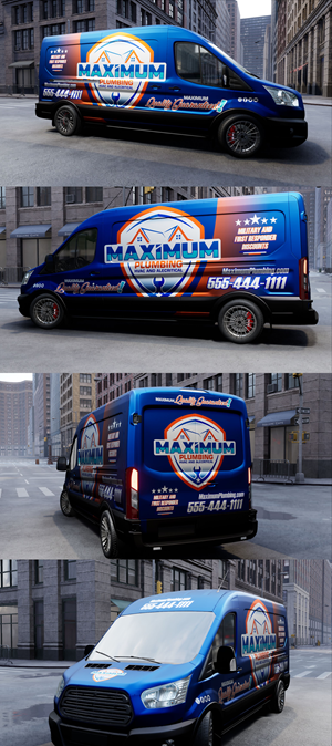 Eye Catching Wrap for Maximum Plumbing | Diseño de Rotulación de Vehículo por VEDG