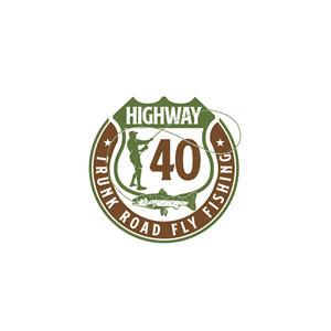 Highway 40 Trunk Road Fly Fishing | Logo Design by MagicArt Pix