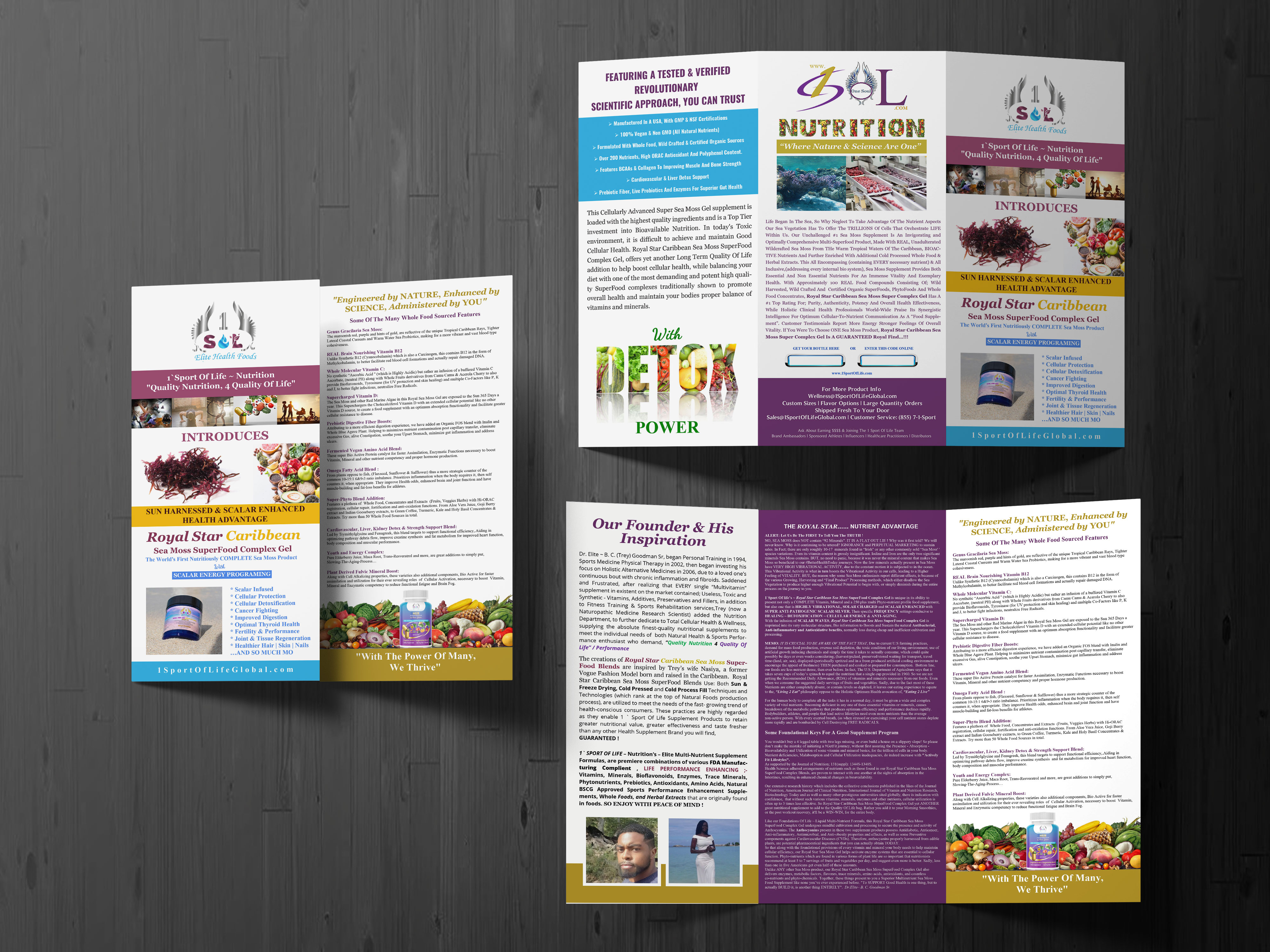 Broschüren-Design von artbitin für 1 Sport Of Life Global Inc | Design #29060266